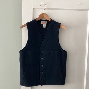 Filson Mackinaw Wool Vest - dark navy size 38